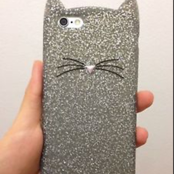 kate spade Accessories - glitter cat phone case